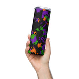 Witch's Paint Splatter 20 oz Stainless Steel Halloween Tumbler | BigTexFunkadelic