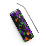 Witch's Paint Splatter 20 oz Stainless Steel Halloween Tumbler | BigTexFunkadelic