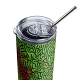 Bloody Green Brains 20 oz Stainless Steel Halloween Tumbler | BigTexFunkadelic