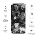 Black White and Grey Paint Splatter Glossy Tough Case for iPhone® 11 Pro | Tech Accessories | BigTexFunkadelic