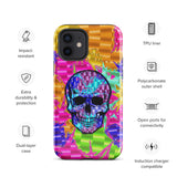 Color Pop Chrome Skull Glossy Tough Case for iPhone® 12 | Tech Accessories | BigTexFunkadelic