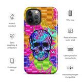 Color Pop Chrome Skull Glossy Tough Case for iPhone® 12 Pro Max | Tech Accessories | BigTexFunkadelic