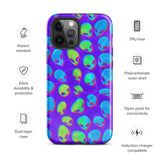 Purple Alien Vapor Glitch Glossy Tough Case for iPhone® 12 Pro Max | Tech Accessories | BigTexFunkadelic