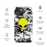 Trippy Alien Camo Glossy Tough Case for iPhone® 13 | Tech Accessories | BigTexFunkadelic