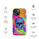 Color Pop Chrome Skull Glossy Tough Case for iPhone® 13 Mini | Tech Accessories | BigTexFunkadelic