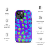 Purple Alien Vapor Glitch Glossy Tough Case for iPhone® 13 Mini | Tech Accessories | BigTexFunkadelic