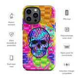 Color Pop Chrome Skull Glossy Tough Case for iPhone® 13 Pro Max | Tech Accessories | BigTexFunkadelic
