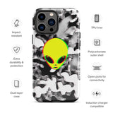 Trippy Alien Camo Glossy Tough Case for iPhone® 13 Pro Max | Tech Accessories | BigTexFunkadelic