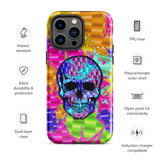 Color Pop Chrome Skull Glossy Tough Case for iPhone® 14 Pro Max | Tech Accessories | BigTexFunkadelic