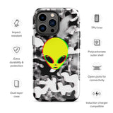Trippy Alien Camo Glossy Tough Case for iPhone® 14 Pro Max | Tech Accessories | BigTexFunkadelic