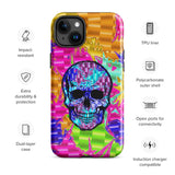 Color Pop Chrome Skull Glossy Tough Case for iPhone® 15 Plus | Tech Accessories | BigTexFunkadelic