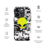 Trippy Alien Camo Glossy Tough Case for iPhone® 15 Pro | Tech Accessories | BigTexFunkadelic