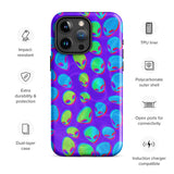Purple Alien Vapor Glitch Glossy Tough Case for iPhone® 15 Pro Max | Tech Accessories | BigTexFunkadelic