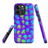 Purple Alien Vapor Glitch Glossy Tough Case for iPhone® 15 Pro Max | Tech Accessories | BigTexFunkadelic
