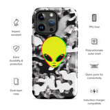 Trippy Alien Camo Glossy Tough Case for iPhone® 15 Pro Max | Tech Accessories | BigTexFunkadelic