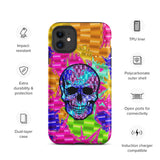 Color Pop Chrome Skull Matte Tough Case for iPhone® 11 | Tech Accessories | BigTexFunkadelic