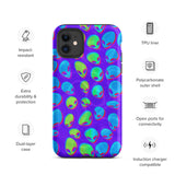 Purple Alien Vapor Glitch Matte Tough Case for iPhone® 11 | Tech Accessories | BigTexFunkadelic