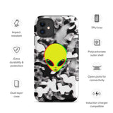 Trippy Alien Camo Matte Tough Case for iPhone® 11 | Tech Accessories | BigTexFunkadelic