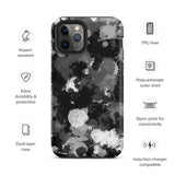 Black White and Grey Paint Splatter Matte Tough Case for iPhone® 11 Pro | Tech Accessories | BigTexFunkadelic