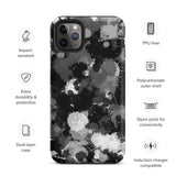 Black White and Grey Paint Splatter Matte Tough Case for iPhone® 11 Pro Max | Tech Accessories | BigTexFunkadelic