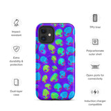 Purple Alien Vapor Glitch Matte Tough Case for iPhone® 12 Mini | Tech Accessories | BigTexFunkadelic