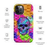 Color Pop Chrome Skull Matte Tough Case for iPhone® 12 Pro Max | Tech Accessories | BigTexFunkadelic