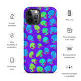 Purple Alien Vapor Glitch Matte Tough Case for iPhone® 12 Pro Max | Tech Accessories | BigTexFunkadelic