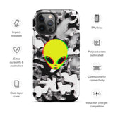 Trippy Alien Camo Matte Tough Case for iPhone® 12 Pro Max | Tech Accessories | BigTexFunkadelic