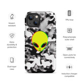 Trippy Alien Camo Matte Tough Case for iPhone® 13 | Tech Accessories | BigTexFunkadelic