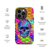 Color Pop Chrome Skull Matte Tough Case for iPhone® 14 Pro | Tech Accessories | BigTexFunkadelic