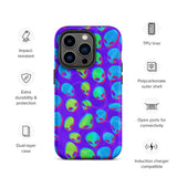 Purple Alien Vapor Glitch Matte Tough Case for iPhone® 14 Pro | Tech Accessories | BigTexFunkadelic
