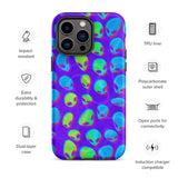 Purple Alien Vapor Glitch Matte Tough Case for iPhone® 14 Pro Max | Tech Accessories | BigTexFunkadelic