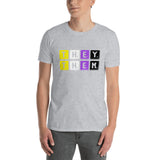 Non-Binary Pride They/Them Pronouns Short-Sleeve Unisex T-Shirt | LGBTQ+ Pride | Sport Grey | BigTexFunkadelic