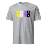 Non-Binary Pride They/Them Pronouns Short-Sleeve Unisex T-Shirt | LGBTQ+ Pride | Sport Grey | BigTexFunkadelic