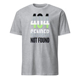 404 Gender Not Found Agender Pride Short-Sleeve Unisex T-Shirt | Sport Grey | LGBTQ+ Pride | BigTexFunkadelic