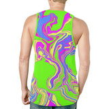 Neon Oil Spill Relaxed Fit Men's EDM Tank Top