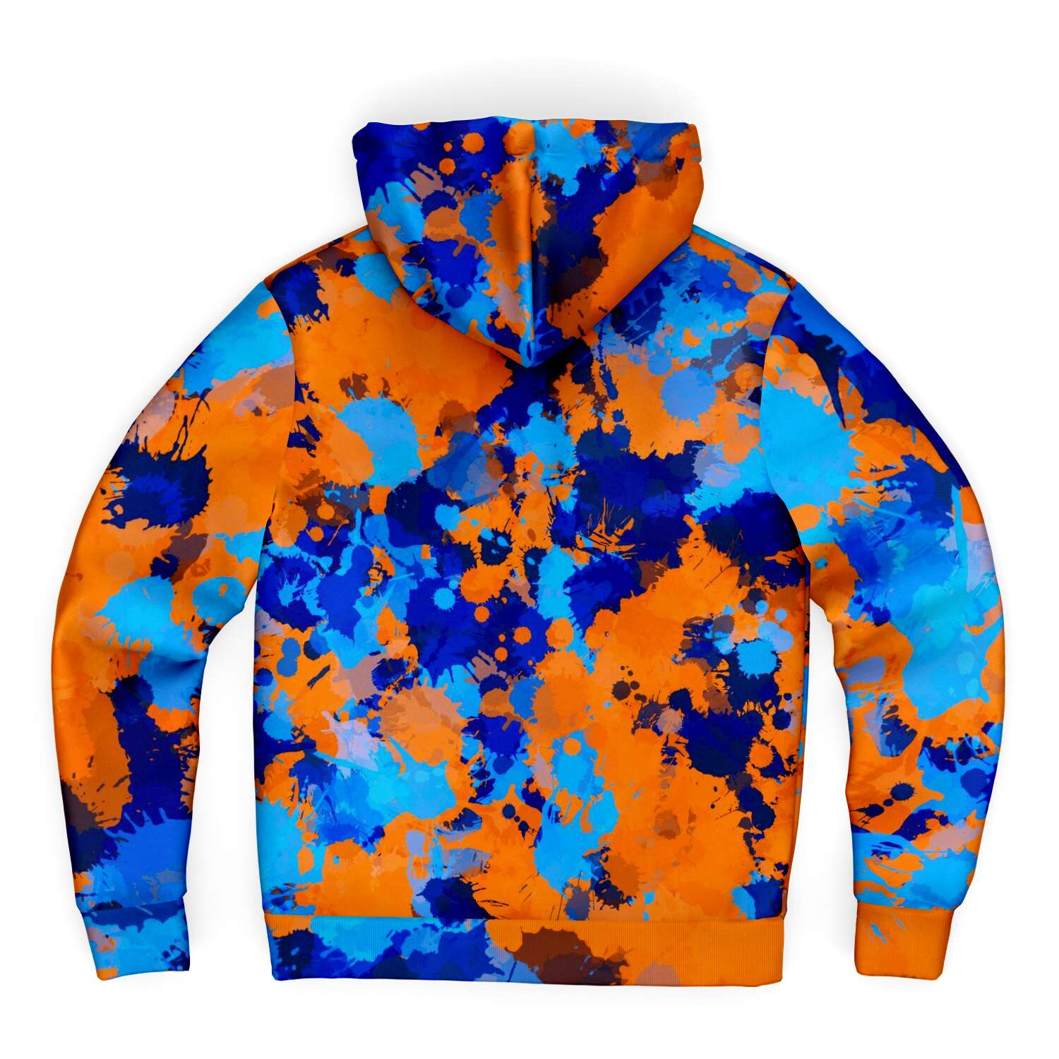 Orange and Grey store Paint Splatter Camo Pullover Hoodie