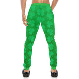 St. Patrick's Day Clovers All Over Print Light-Weight Men's Jogger Sweatpants (Non Fleece Lined)