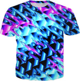 Psychedelic Vaporwave All Over Print Rave T-Shirt | EDM Festival Fashion | BigTexFunkadelic