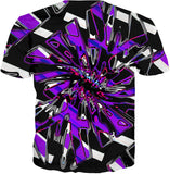 Purple Hypnotic Chrome T-Shirt | BigTexFunkadelic