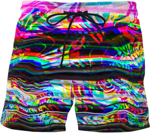 Rave Static Swim Shorts | BigTexFunkadelic