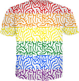 Rainbow Brain Gay Pride T-Shirt | BigTexFunkadelic
