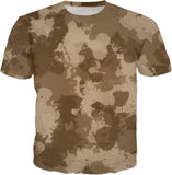 Desert Camo Paint Splatter T-Shirt | BigTexFunkadelic