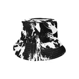 Black and White Paint Splatter Graffiti Bucket Hat | BigTexFunkadelic