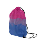 Geometric Bisexual Pride Drawstring Bag