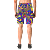 Sunburst Fractal Casual Shorts | BigTexFunkadelic 