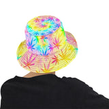Rainbow Weed Tie-Dye Bucket Hat | BigTexFunkadelic