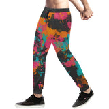 Fiesta Colors Paint Splatter Men's Big & Tall All Over Print Jogger Sweatpants | BigTexFunkadelic