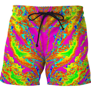 Neon Atomic Tropics Swim Shorts