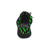 Green Alien Head Men's Breathable Woven Running Shoes